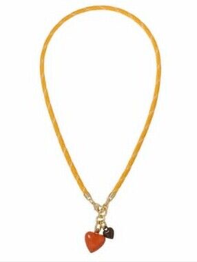 Roxanne Assoulin The Happy Cord Mini Double Heart Necklace